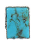 Southwest Genuine Sterling Silver And Turquoise Jewelry Ring Size 5-3/4 WX62065